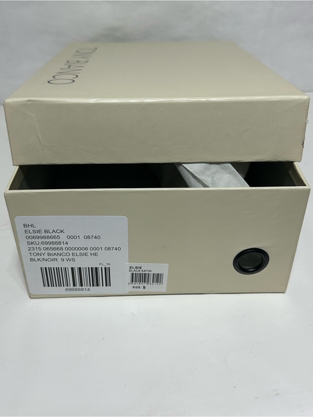 Tony Bianco Cream Shoe Box with Black Logo size 9 - Picture 8 of 11